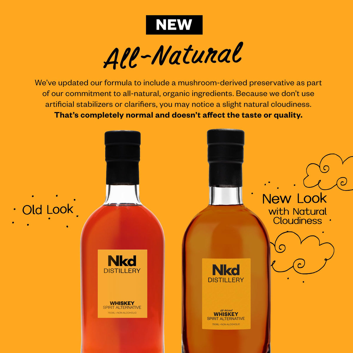 NKD Whiskey non-alcoholic pour by NKD Distillery ideal for 1:1 cocktail substitutions