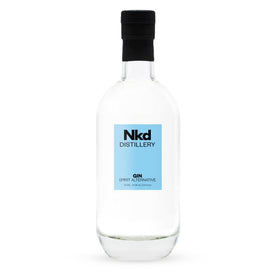NKD Gin non-alcoholic bottle ready for authentic cocktails.