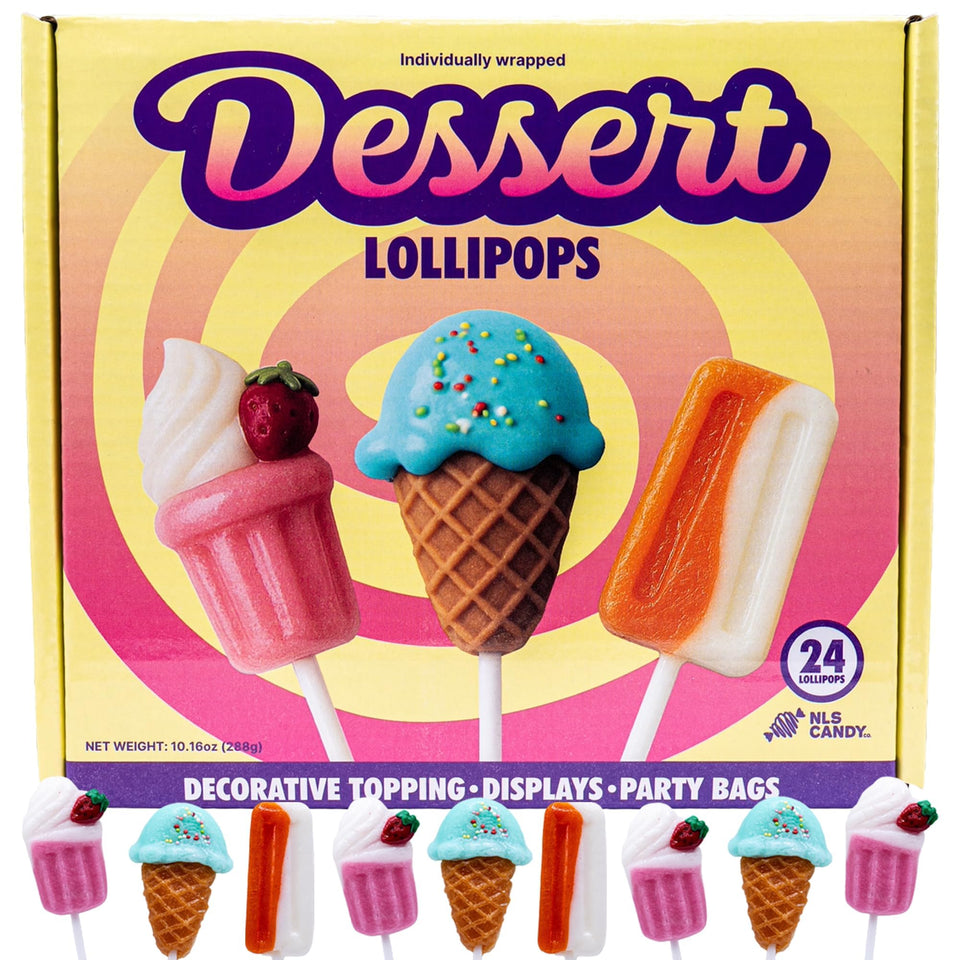 NLS Candy Co. Milkshake lollipop with dessert design, ideal for gifts and photos.