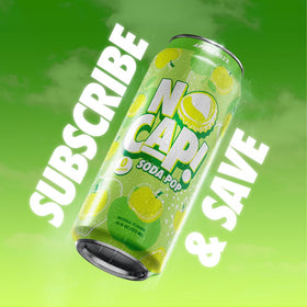 NO CAP! Apple Rizz vegan and gluten-free badge indicates inclusive snack options.