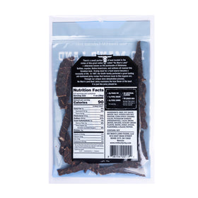 No Mans Land jerky in hand for workouts or travel