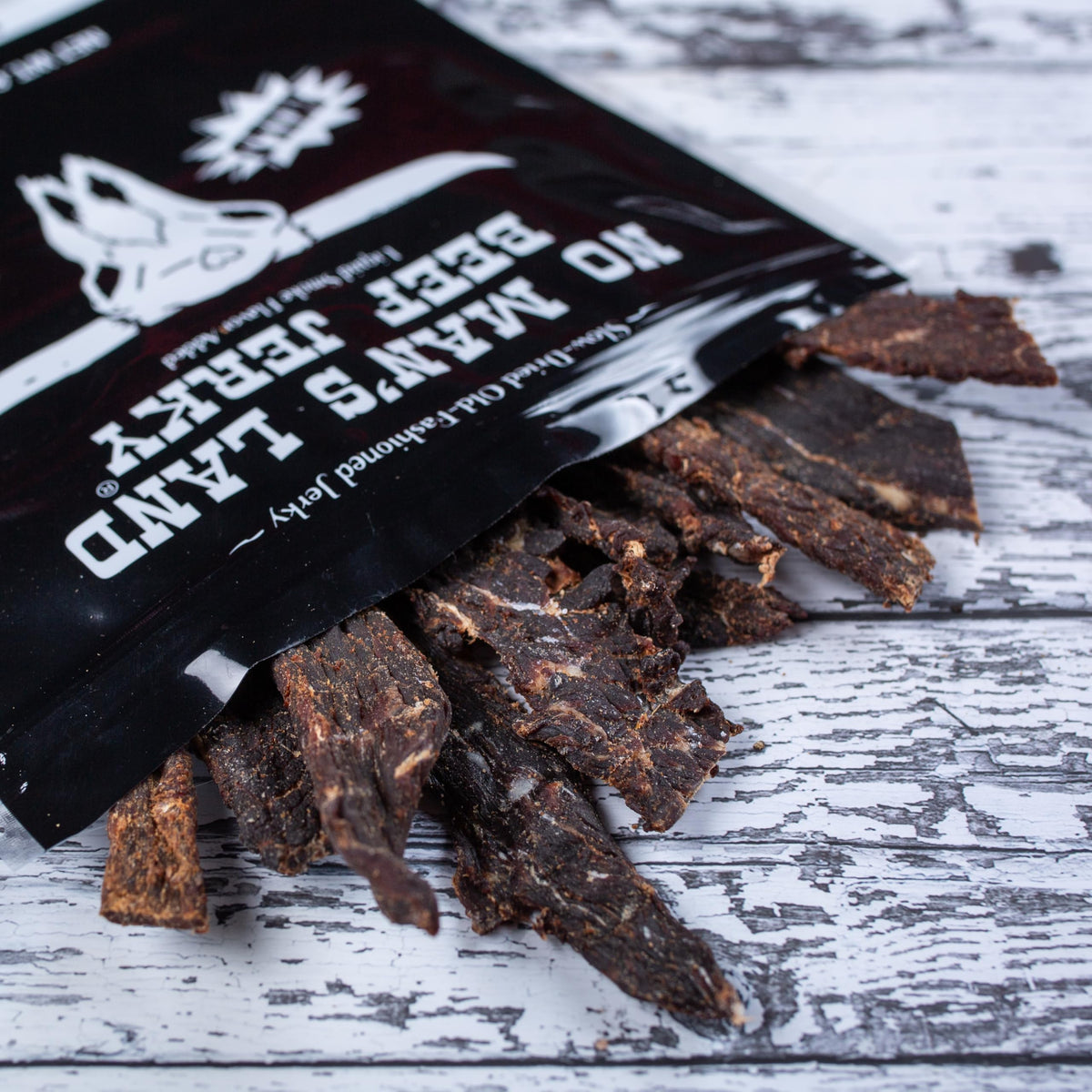 No Mans Land Mild Fajita Lime jerky aroma and tender bite