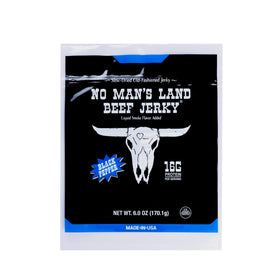 No Mans Land Black Pepper beef jerky slices deliver bold protein on the go.