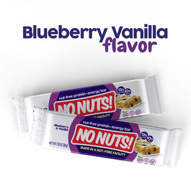 No Nuts! Blueberry & Vanilla bar produced in a certified nut-free facility