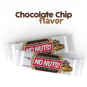 No Nuts! chocolate chip bar in hand for on-the-go snacking