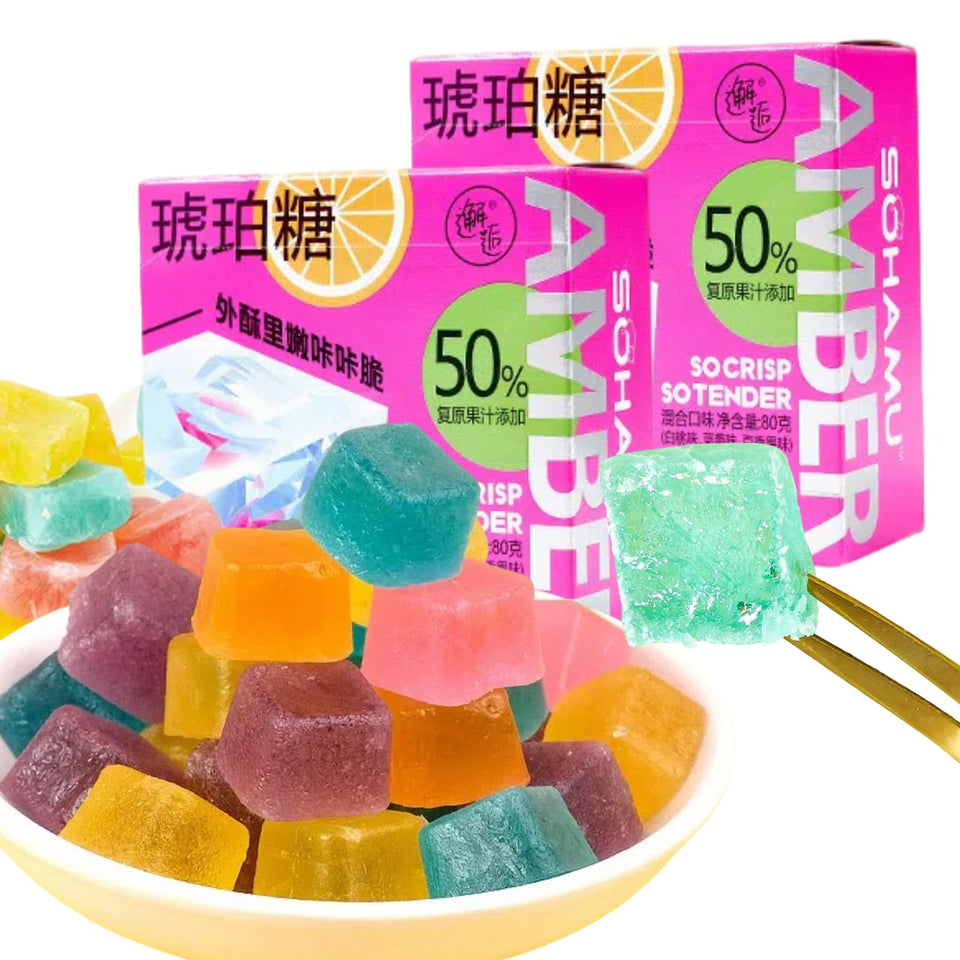 Noble Createaprototype Kohakutou amber candy crystal gems pack, gluten-free and visually appealing.