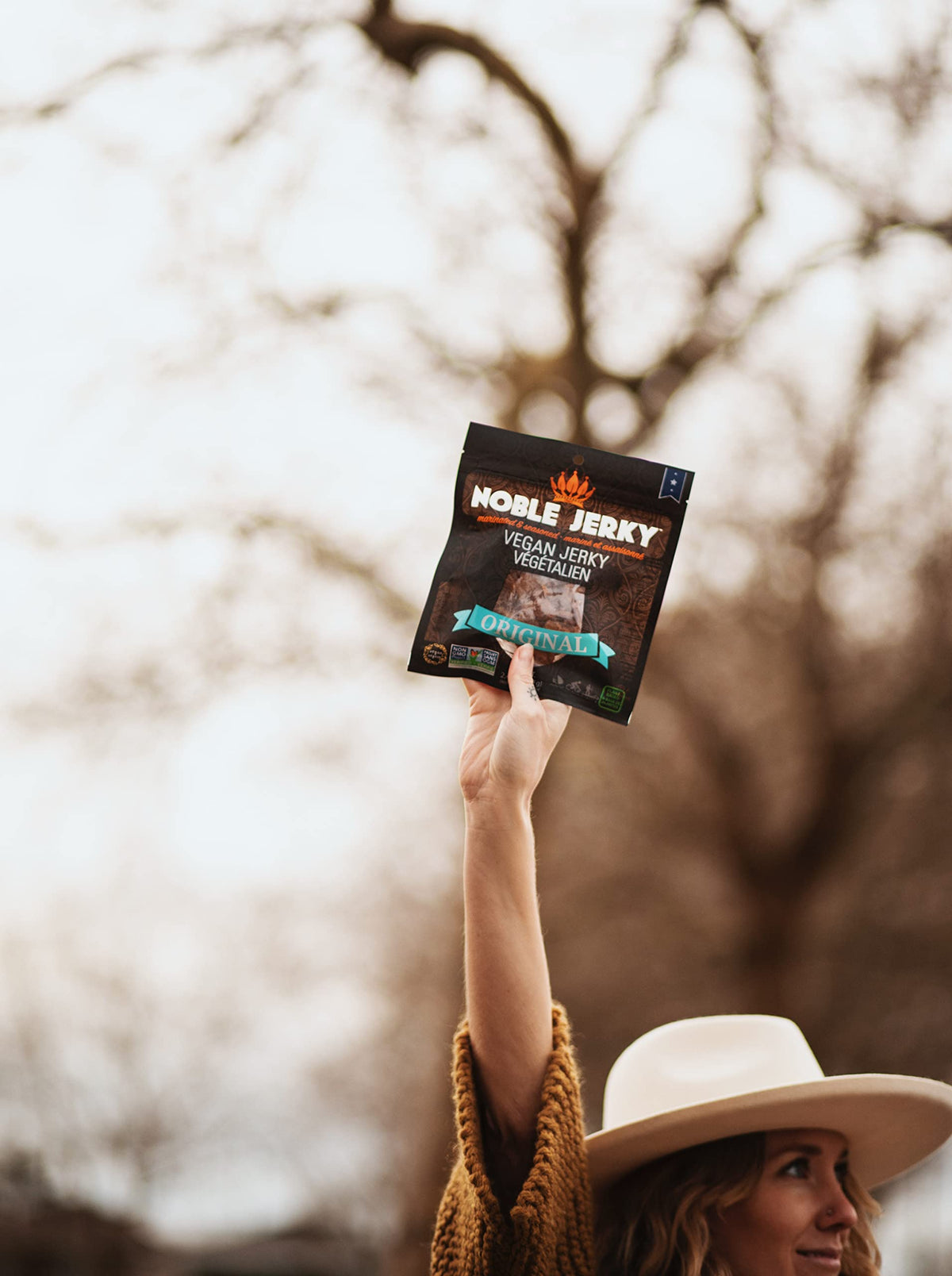 Noble Jerky Original gym bag ready snack after workouts.