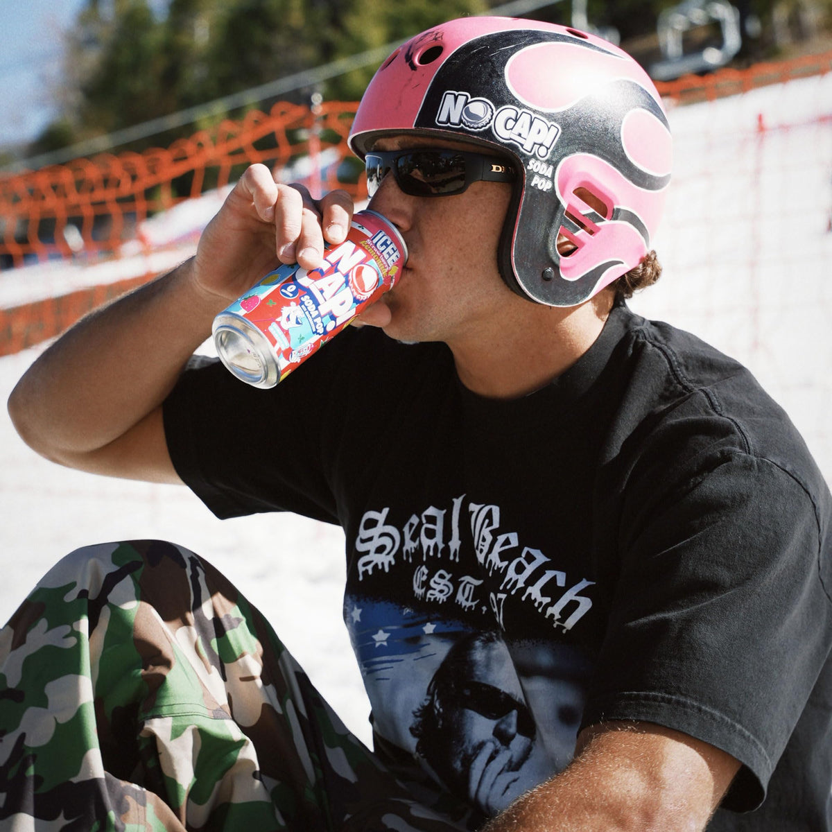 NO CAP! Cherry Cola fizz close-up reveals rich aroma and flavor