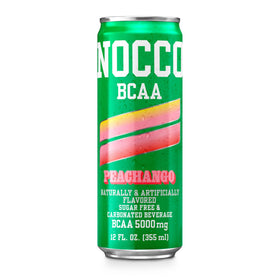 NOCCO Peachango BCAA on retail shelf ready-to-drink option