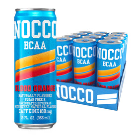 NOCCO Blood Orange energy can ready for a caffeine boost on the go.