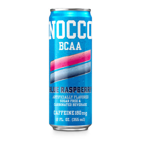 Active lifestyle scene featuring NOCCO Blue Raspberry for on-the-go energy