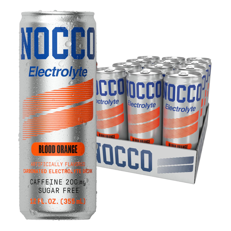 NOCCO Electrolyte Blood Orange can ready for a caffeine-powered workout boost