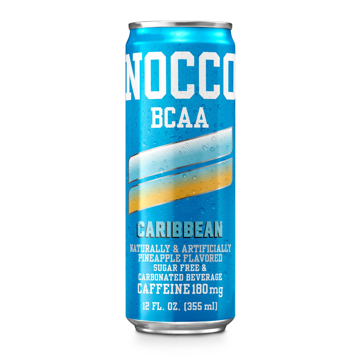NOCCO sugar-free, vegan, gluten-free energy drink ready to grab.