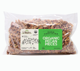 Nogalera chopped pecans with no shell, perfect for cookies and fillings.