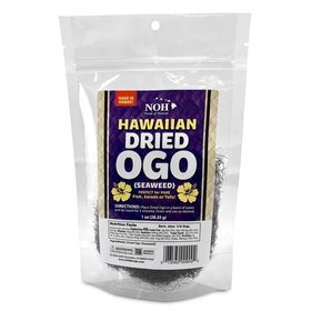 NOH Hawaiian Dried Ogo Seaweed pack ready for poke and salads.