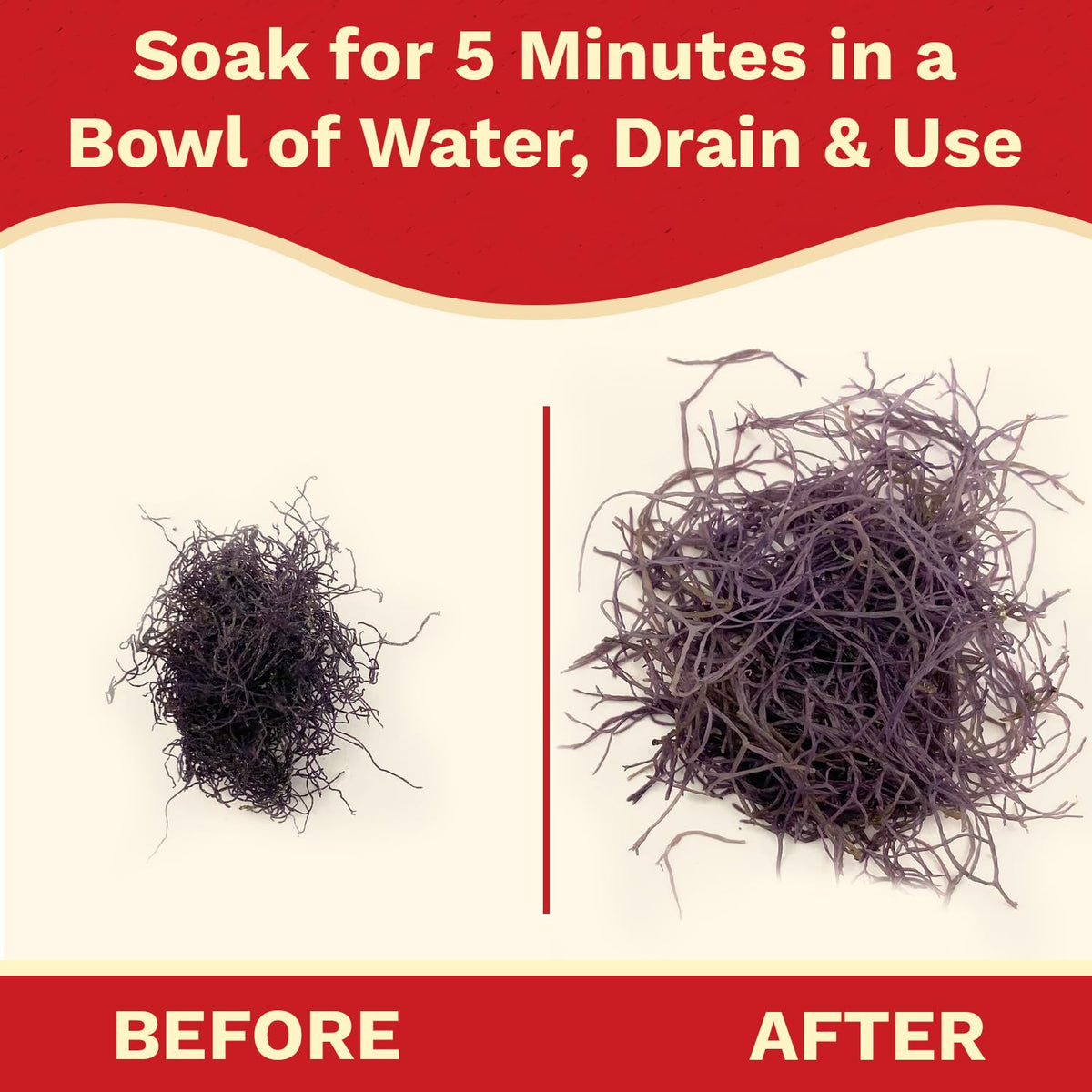 NOH Hawaiian Dried Ogo Seaweed packaging closeup highlighting sustainability.