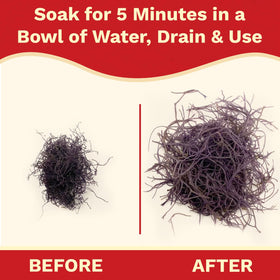 NOH Hawaiian Dried Ogo Seaweed packaging closeup highlighting sustainability.