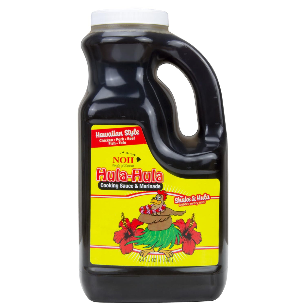 NOH Hawaiian Hula-Hula sauce bottle being poured for flavorful meals.
