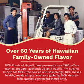 Tofu and shrimp sauté with NOH Hula-Hula sauce for versatile dishes.