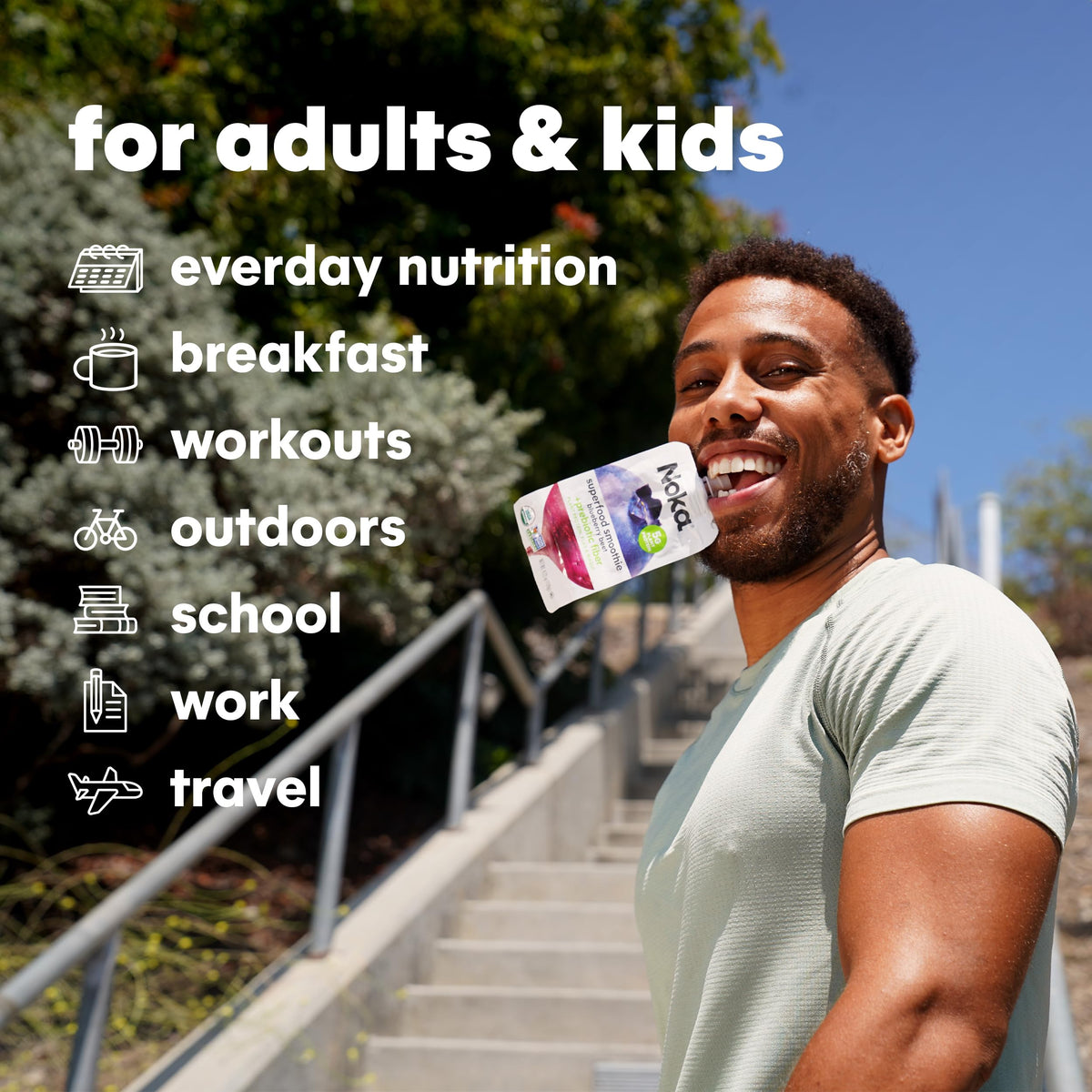 NOKA allergen-free snack suitable for school and travel.
