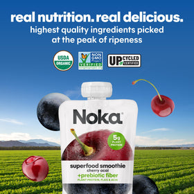 NOKA kids and adults enjoying a snack time moment with a convenient pouch