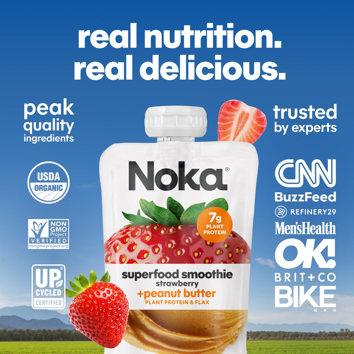 NOKA resealable pouch for easy storage and travel.