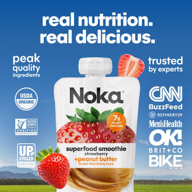 NOKA resealable pouch for easy storage and travel.