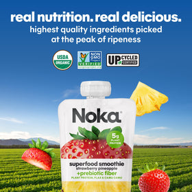 NOKA lunchbag-friendly smoothie pouch for school or work