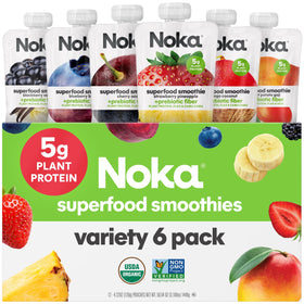 NOKA smoothie pouch Strawberry Pineapple for on-the-go healthy snack