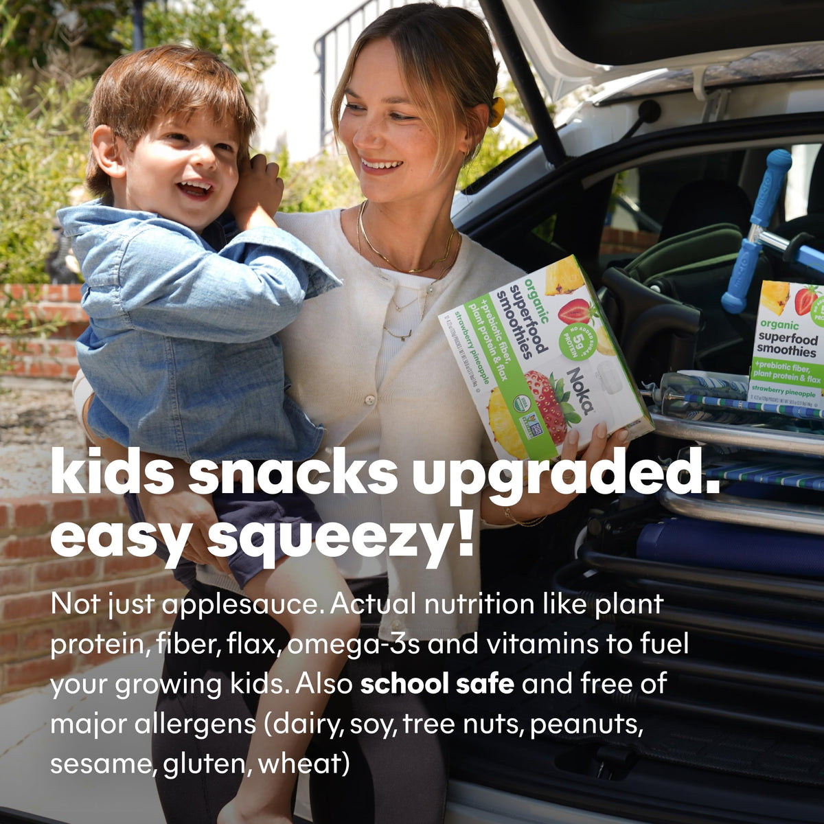 NOKA Superfood nutrition label highlights plant protein and omega-3