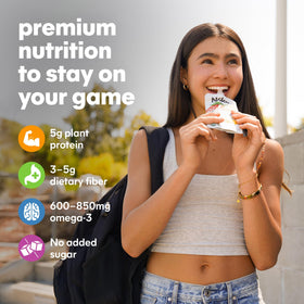 NOKA Superfood Smoothie variety-pack display shows multiple flavors.
