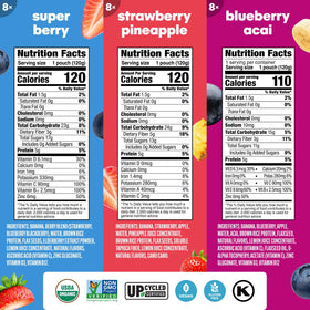 NOKA Superfood Smoothie variety pack super berry pouch supports immune-friendly snacking.