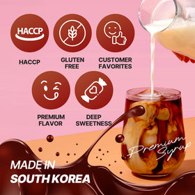 Bubble tea made with Nokchawon Earl Grey Syrup for quick flavor