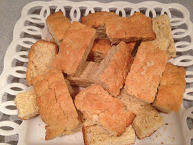 Nola Ouma Rusks on kitchen board ready to dip