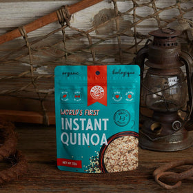 Nomad Nutrition Instant Quinoa from Bolivian origin offers authentic nutrition.