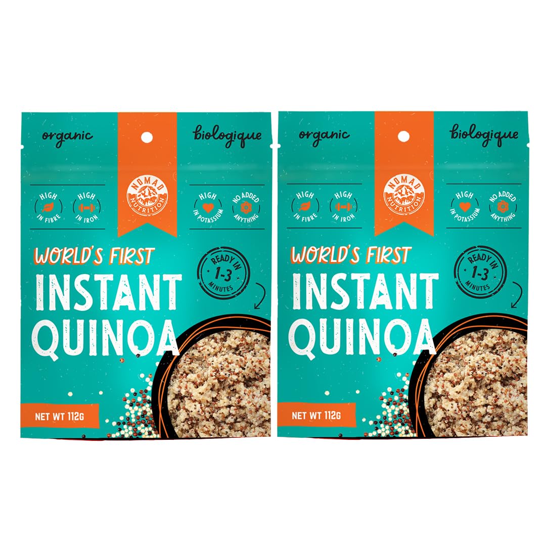 Nomad Nutrition Instant Quinoa pack, ready-to-eat and convenient for busy days.