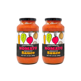 Nomato Original tomato-free marinara bottle front view, versatile pasta sauce