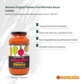 Nomato Original marinara in pantry setup, ready for weeknight meals