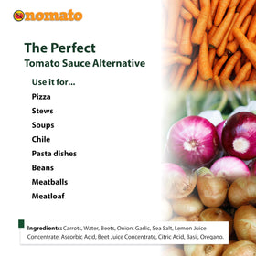 Cozy bowl of Nomato Original tomato-free marinara soup