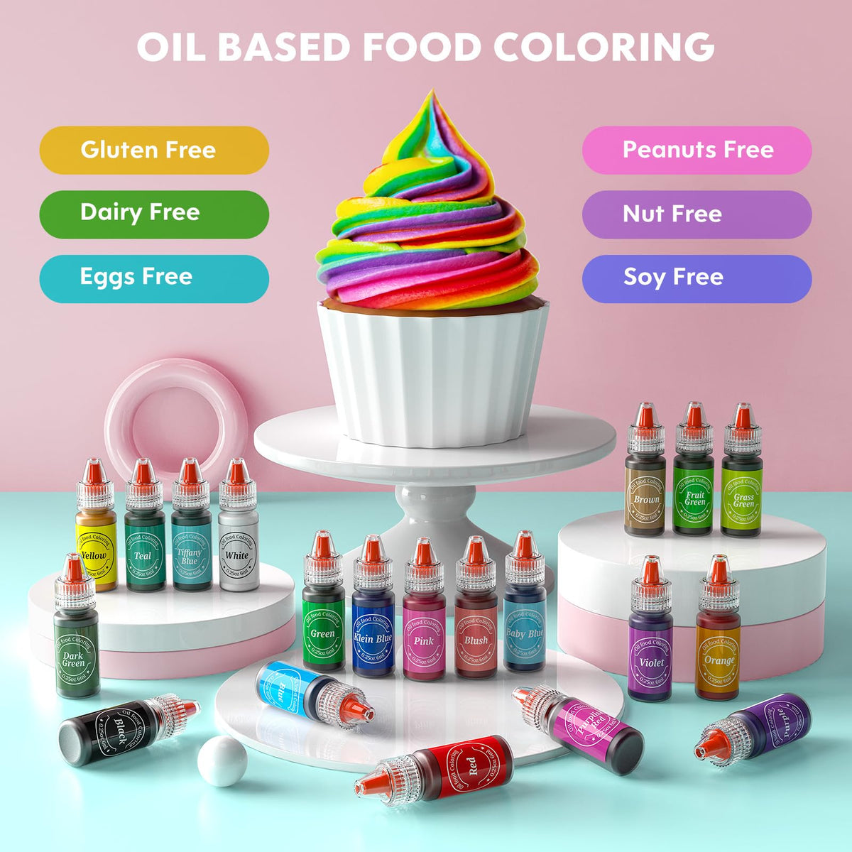 Nomeca chocolate melts coloring blends easily with fondant and cookies.