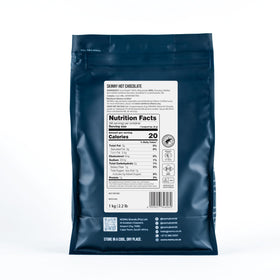NOMU Skinny 60% cocoa powder close-up showing rich flavor potential.