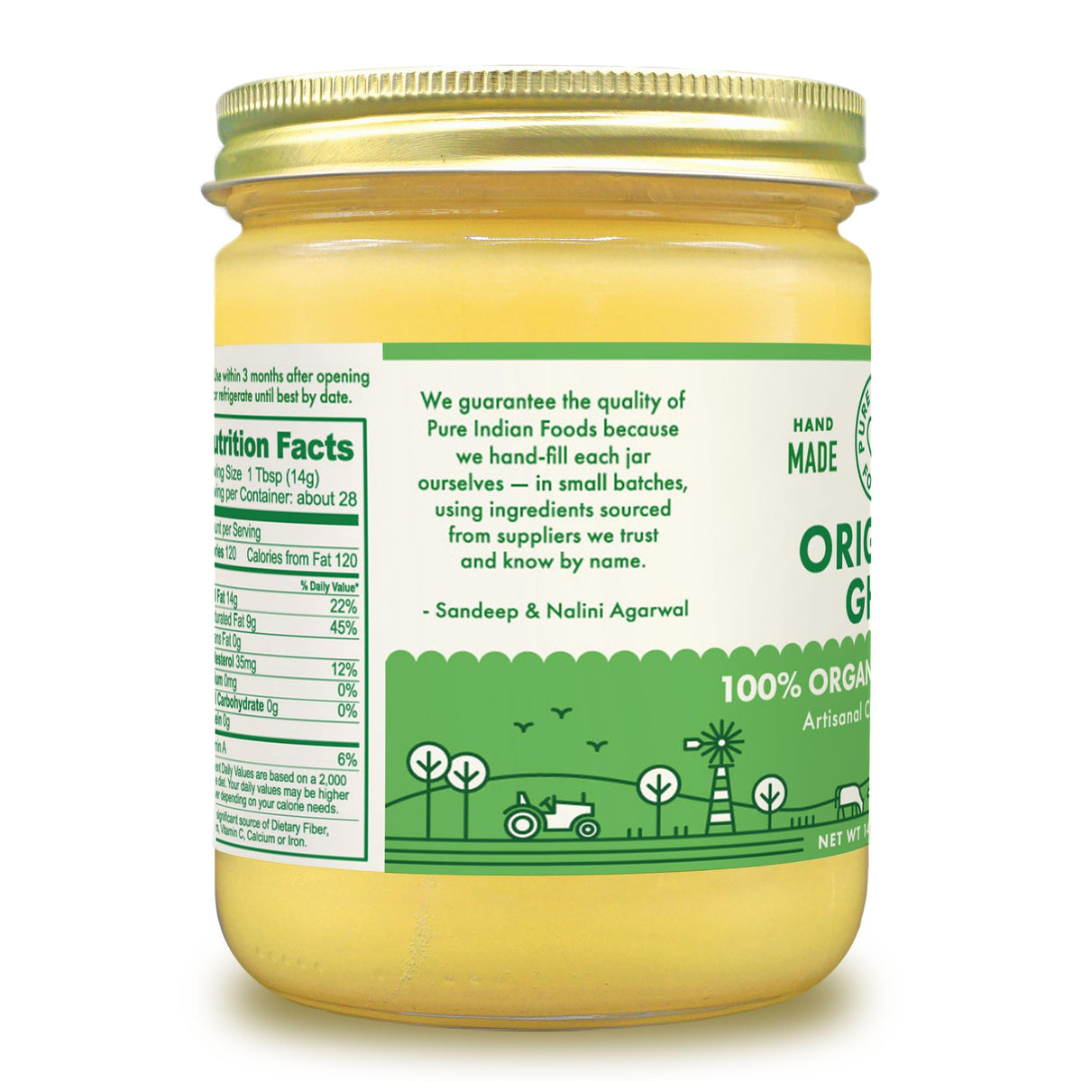 Non-homogenized milk origin note on the jar label.