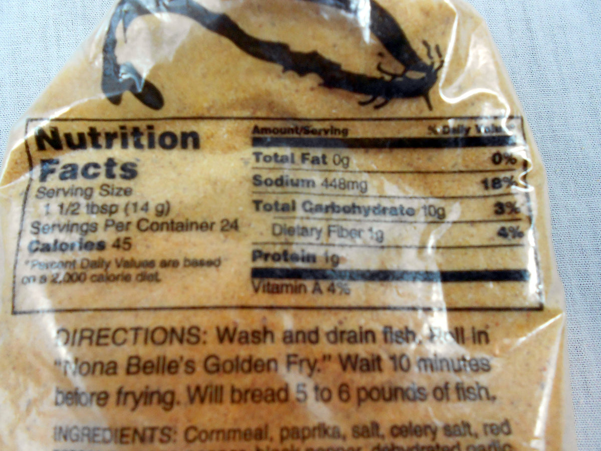 Nona Belle Spicy Fish Breading Pour Action shows ready-to-coat texture for speedy prep.