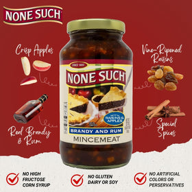 None Such mincemeat label highlights heritage and premium ingredients