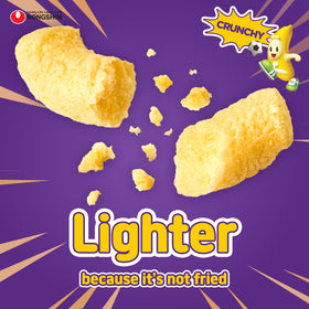 Nongshim Banana Kick banana-shaped puffs look playful and fun.