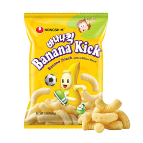 Nongshim Banana Kick puff pack of 20 for easy sharing.