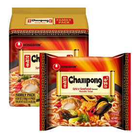 Nongshim Champong Ramyun pack-front, a convenient pantry staple for quick meals