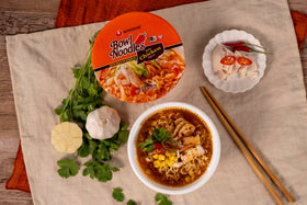 Nongshim Korean-style chicken soup bowl shown as a hearty, ready-to-heat option.