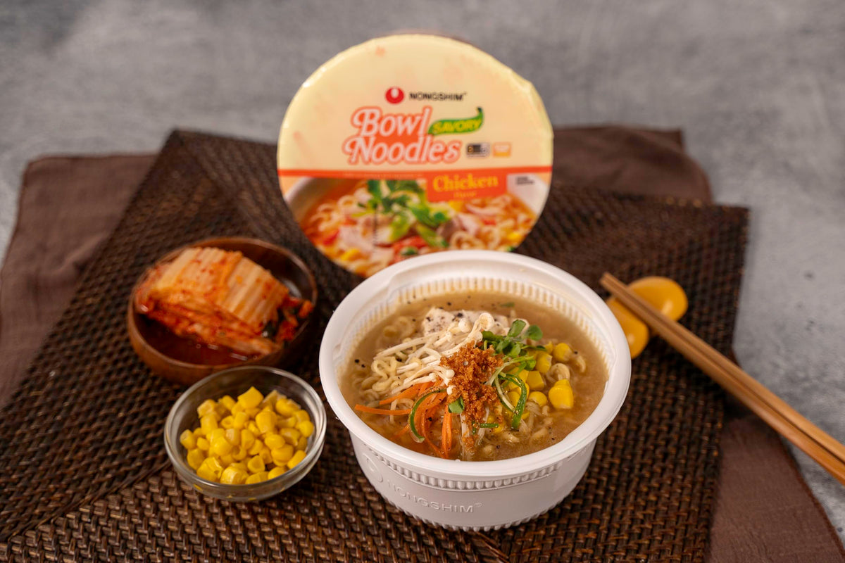 Nongshim ready-in-minutes ramyun shows fast, satisfying bowls.