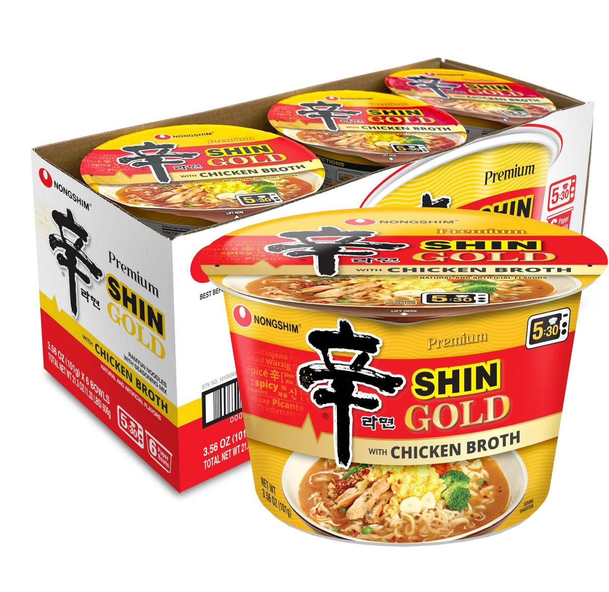 Nongshim Shin Gold microwave-ready bowl for quick dinners